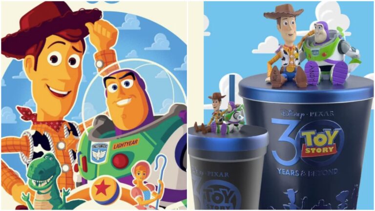 Toy Story 30th Anniversary: Buzz & Woody Popcorn Bucket and Cup Coming to AMC Theaters