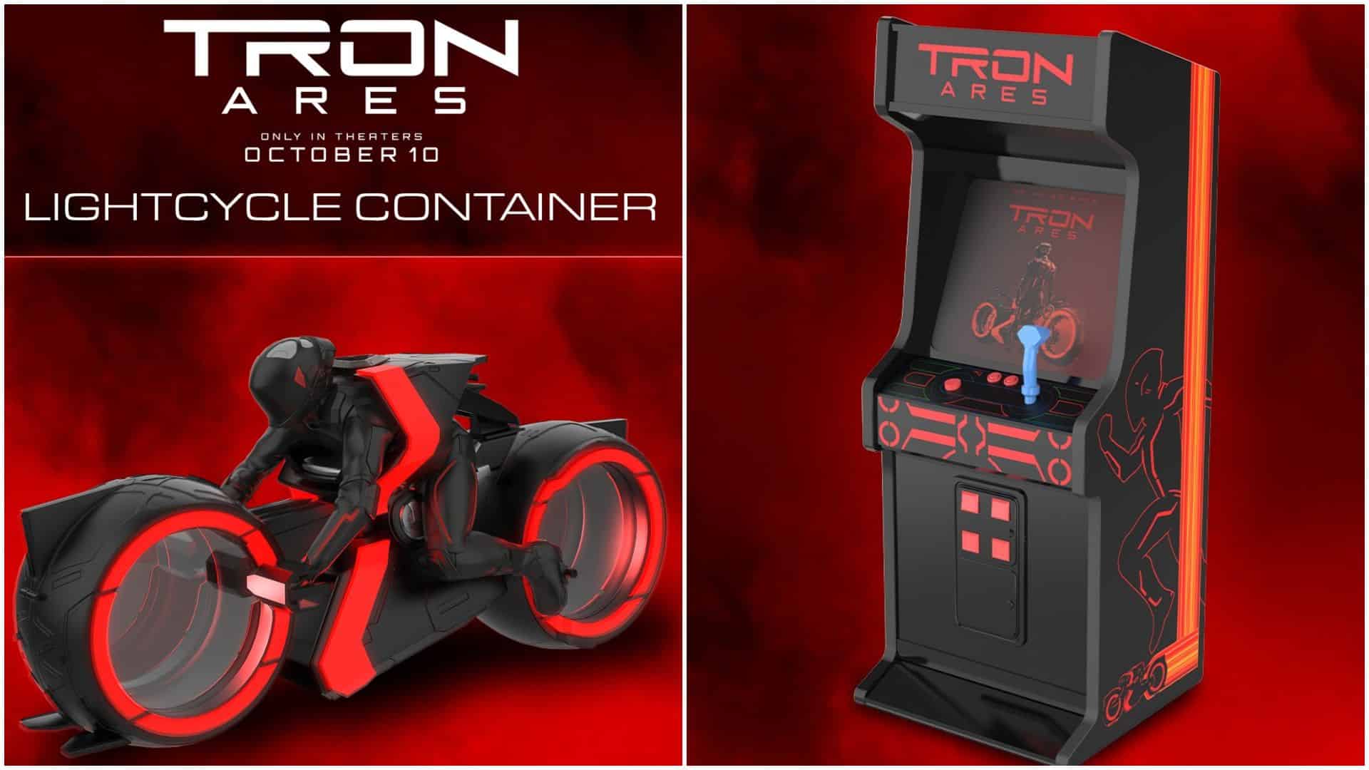 Where to Buy and How Much Tron Ares Arcade Cabinet and Lightcycle Popcorn Bucket