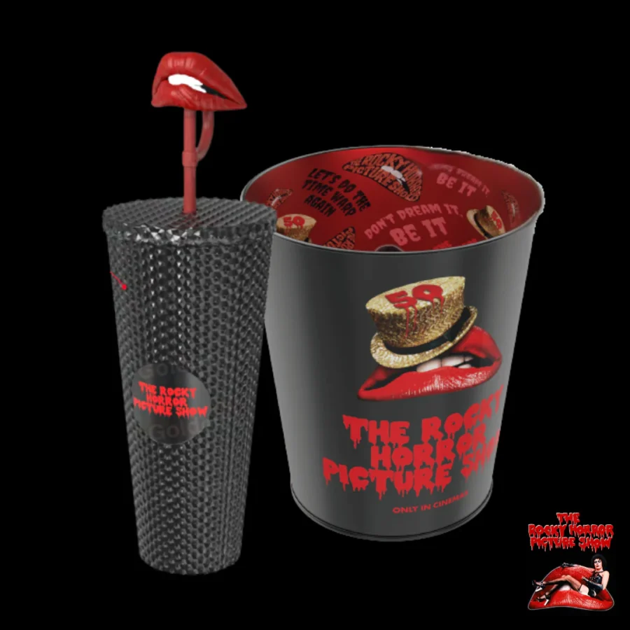 The Rocky Horror Picture Show 50th Anniversary Popcorn Bucket and Tumbler Prices and Details