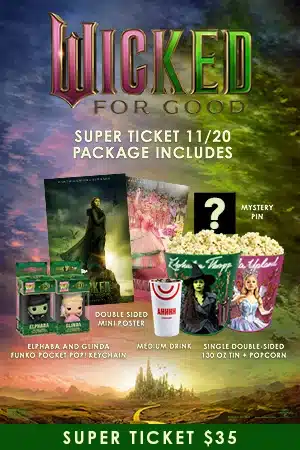 First Wicked For Good Popcorn Bucket Announced with Cinemark Super Ticket