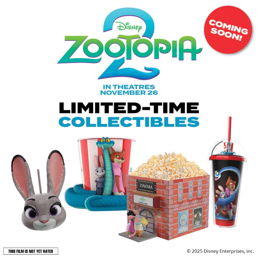Marcus Theatres Zootopia 2 popcorn buckets