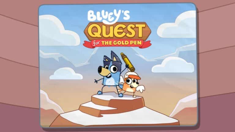 Bluey's Quest for the Gold Pen Video Game Arrives December 11!