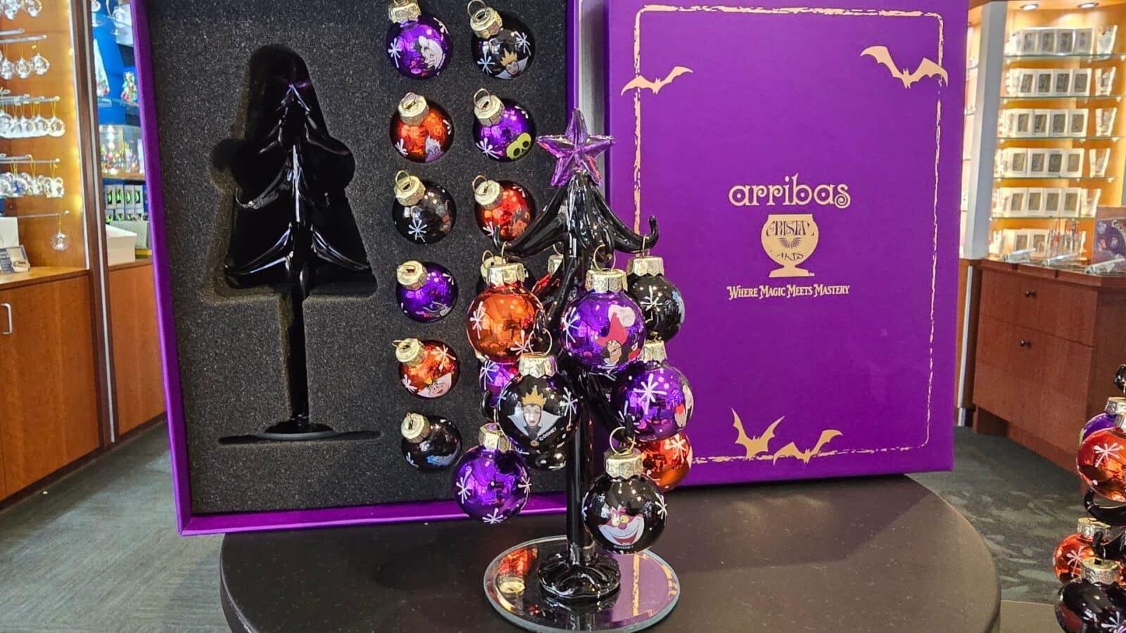 Even Villains Need Some Holiday Joy Decorate Your Own Villain Tree at Arribas Brothers in Walt Disney World