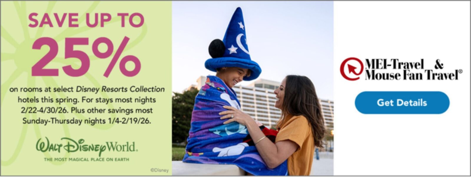 Disney World Spring Savings Announced! Book Through Our Trusted and Preferred Travel Partner "Mouse Fan Travel"