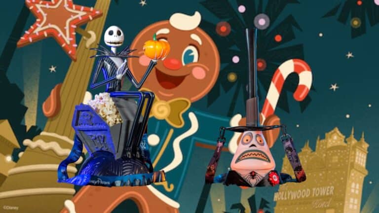 Jollywood Nights 2025 Recycled Disney Halloween Popcorn Buckets Lack Holiday Cheer