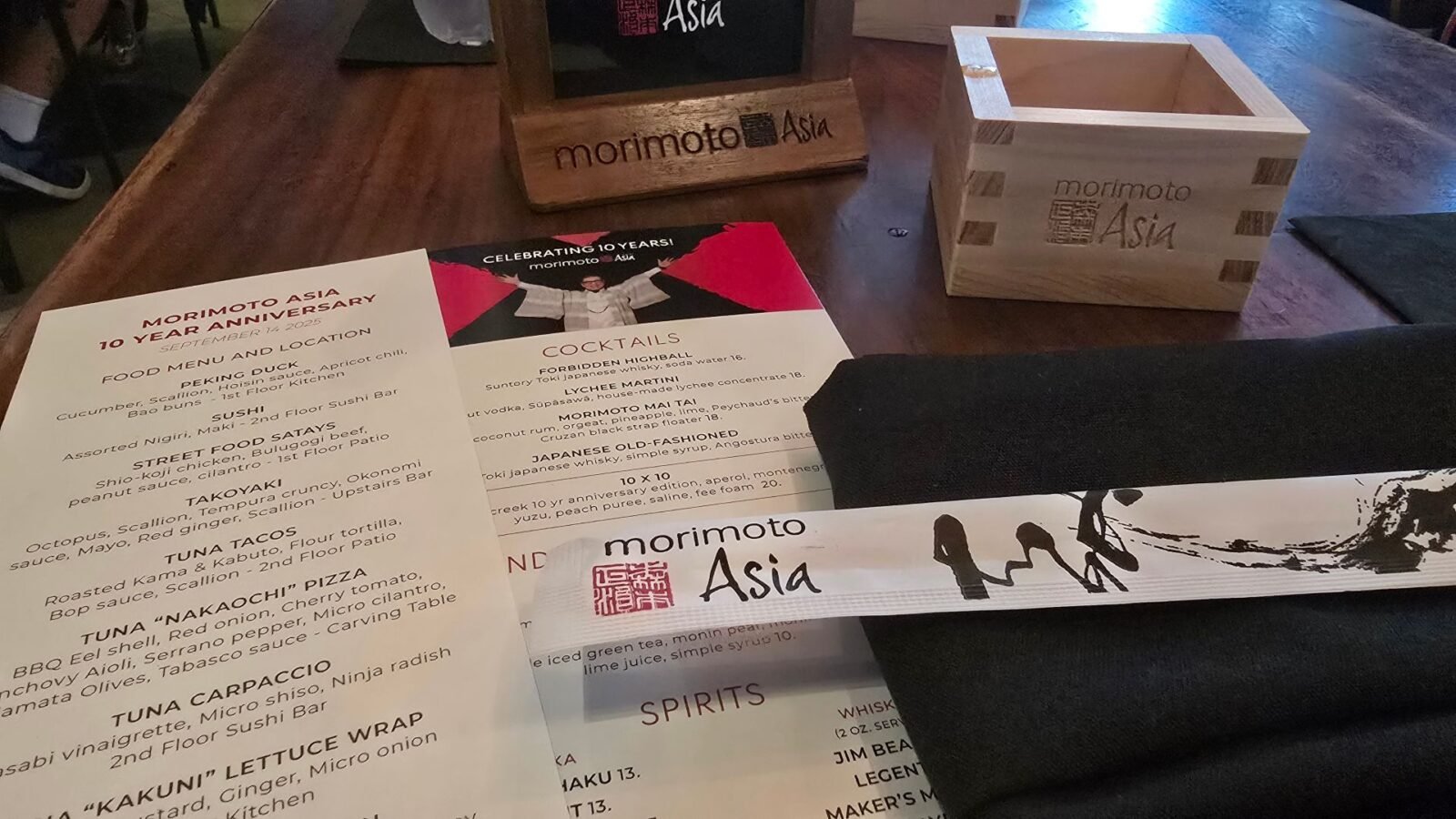 Morimoto Asia in Disney Springs Starts Passport to Morimoto Asia 10th Anniversary