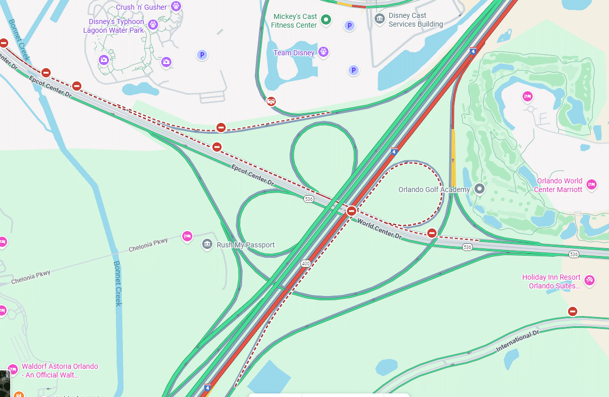 EPCOT Center Drive is Closed to Traffic Due to a Fatal Accident