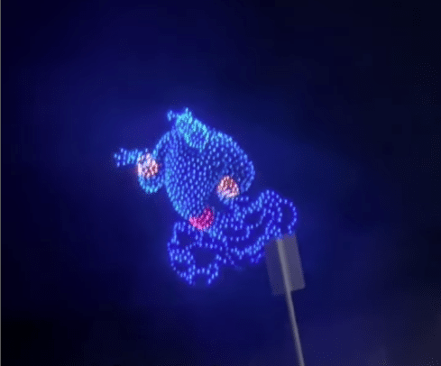 Giant Aladdin Drone Show Testing Spotted Over Disney's Golden Oak Ranch