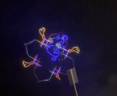 Giant Aladdin Drone Show Testing Spotted Over Disney's Golden Oak Ranch