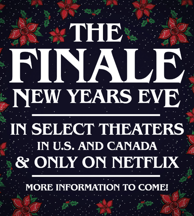 Stranger Things Finale Episode 8 'The Right Side Up' Gets Limited Theatrical Release