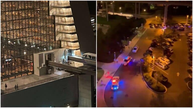 Police Responding to Emergency at The Contemporary Resort Disney World