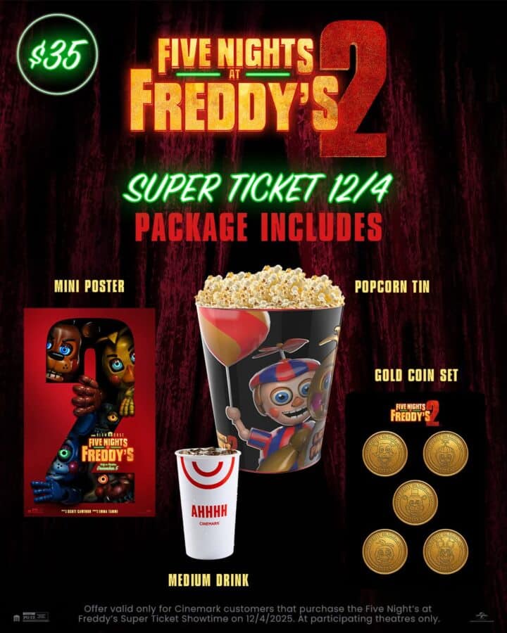 'Five Nights at Freddy's 2' Popcorn Buckets Revealed as Tickets Go Live