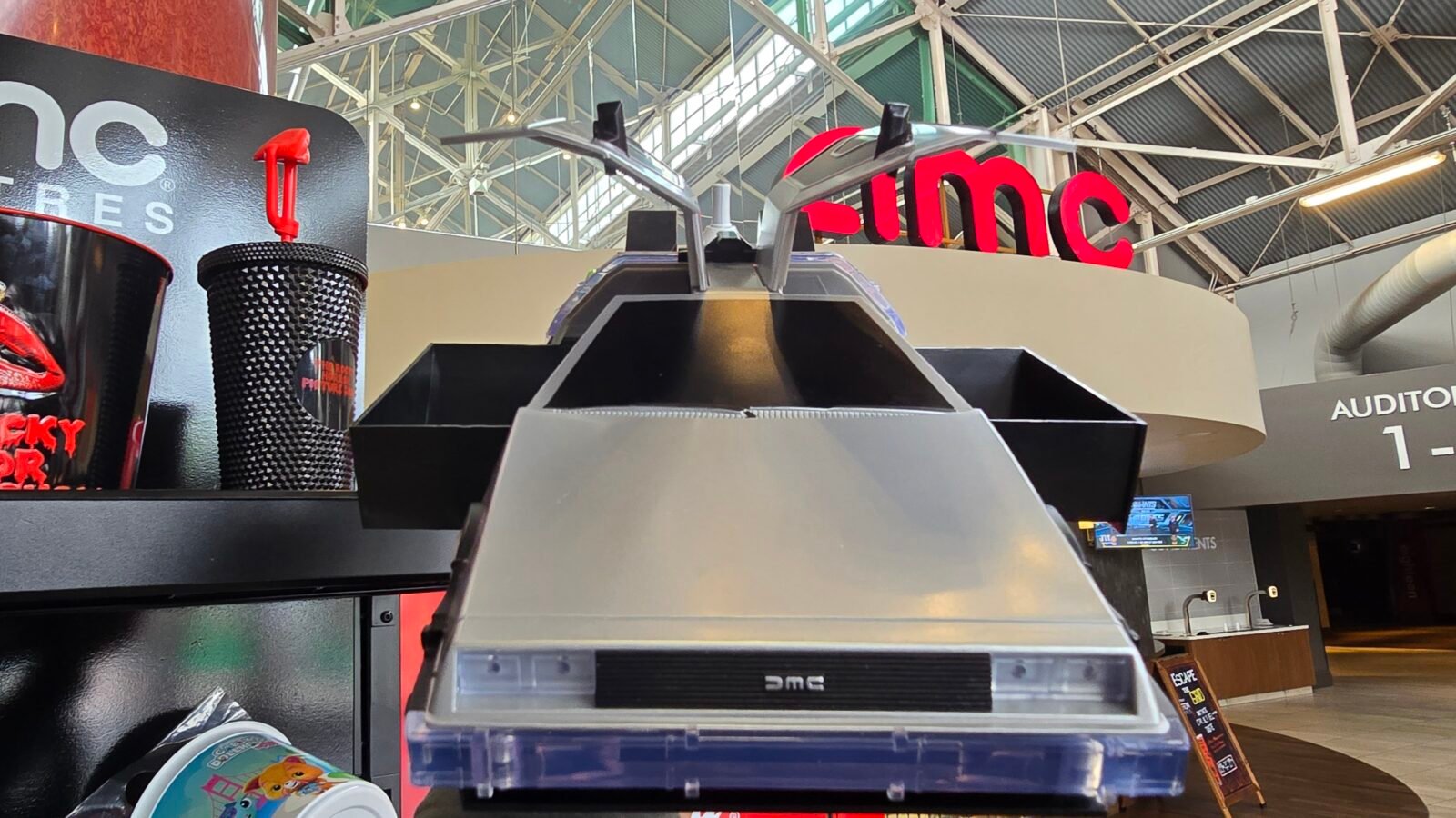 Flux Capacitor Ready AMC's 'Back to the Future' DeLorean Popcorn Bucket & Tumbler Available Online