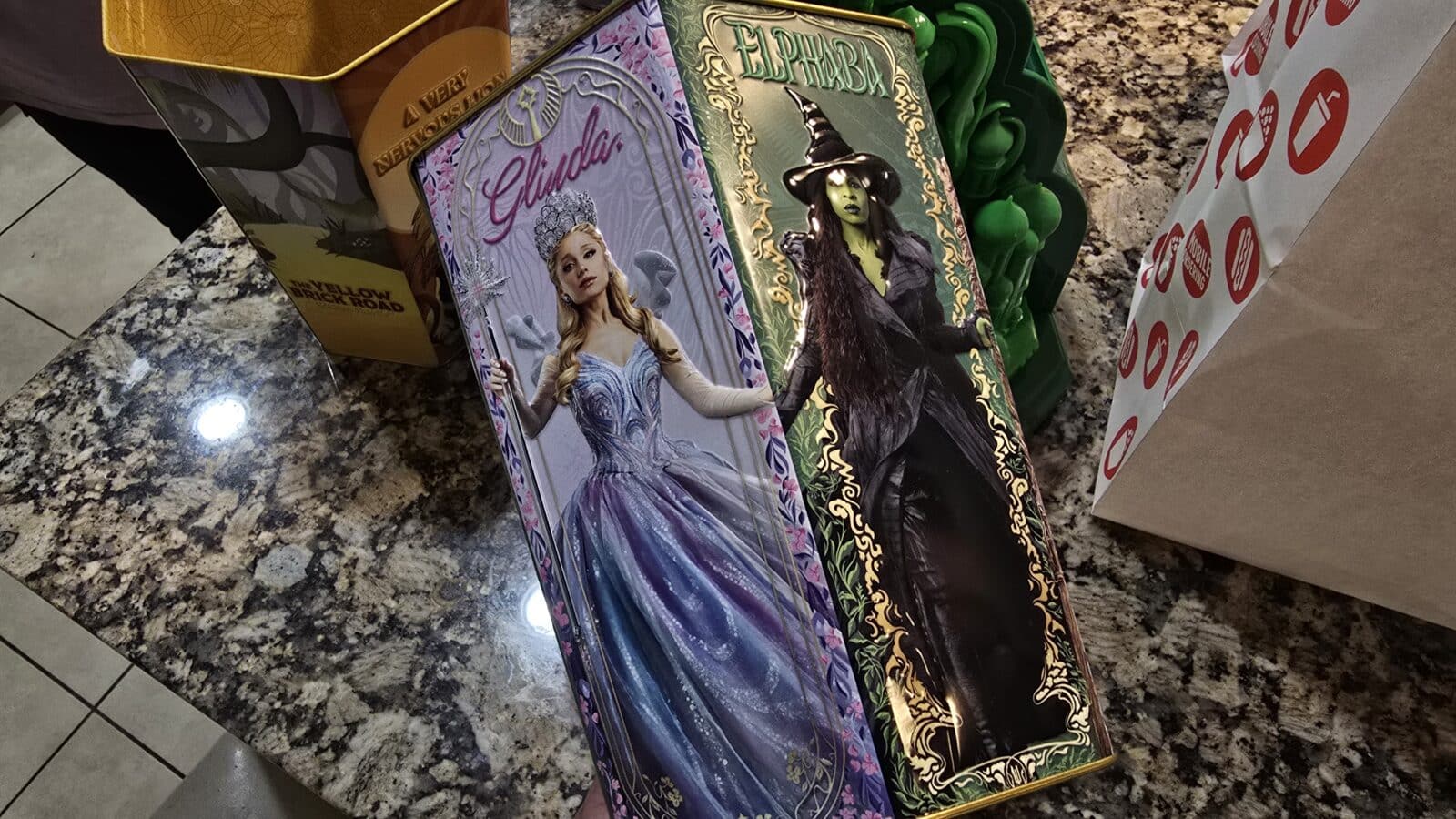 Hexagon Witches Tap to Bubble 130 oz Popcorn Tin