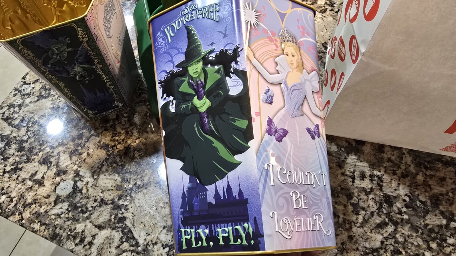 Hexagon Yellow Brick Road 130 oz Popcorn Tin 50