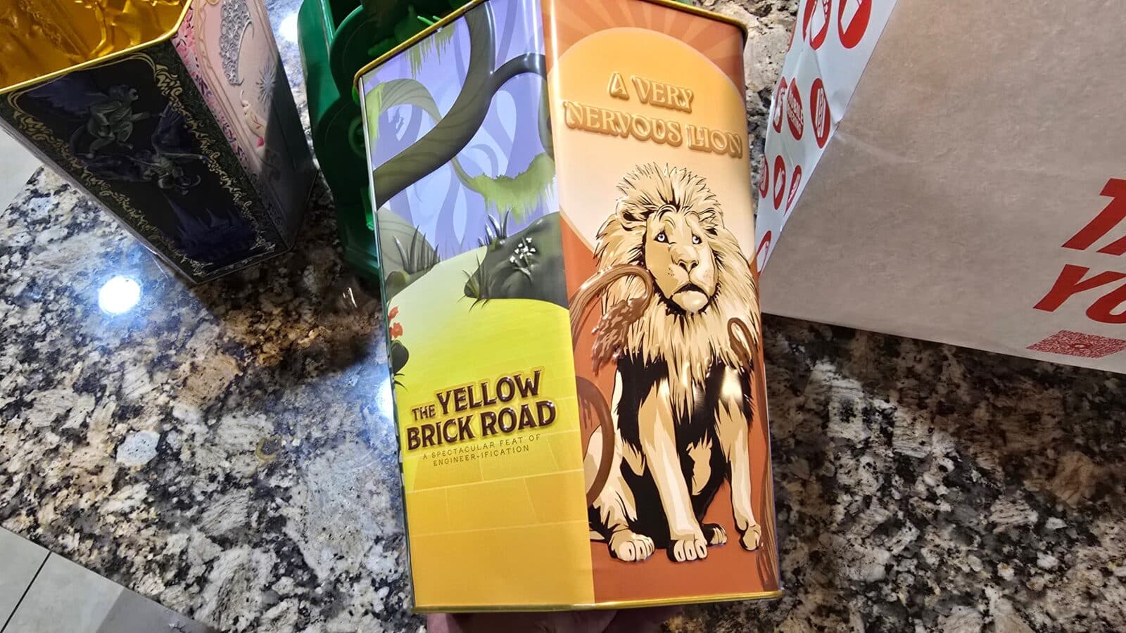 Hexagon Yellow Brick Road 130 oz Popcorn Tin 50