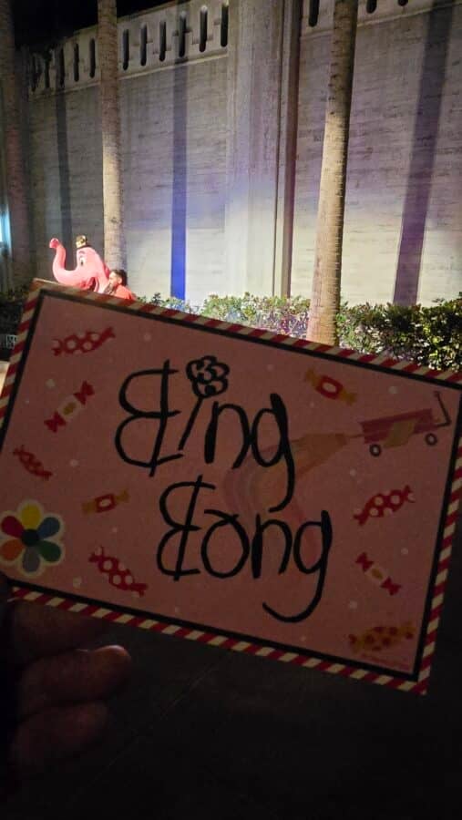 Bing Bong Autograph post card