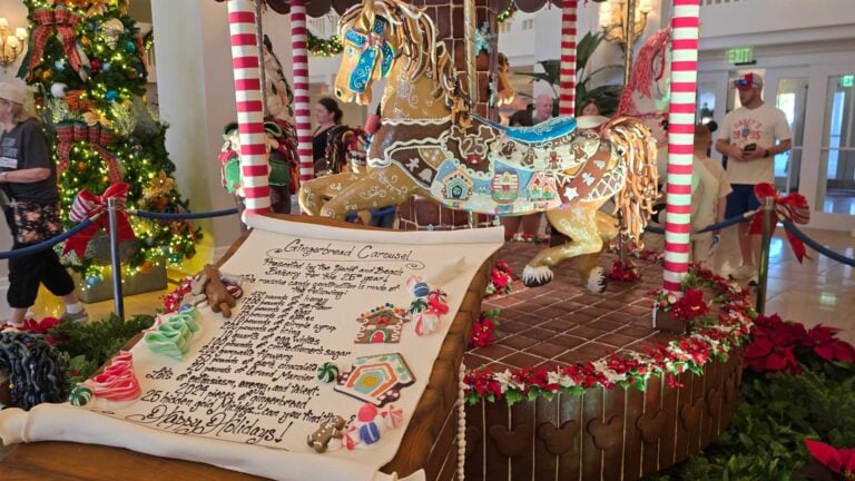 25th Anniversary Gingerbread Carousel Arrives At Disney World