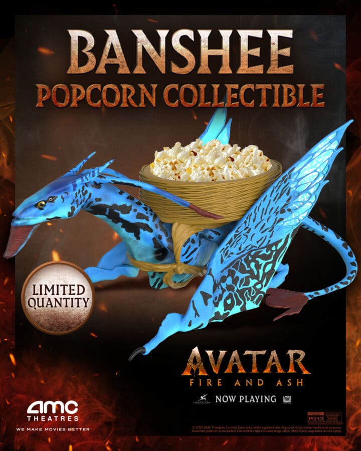 AMC Avatar Fire Ash Popcorn Bucket