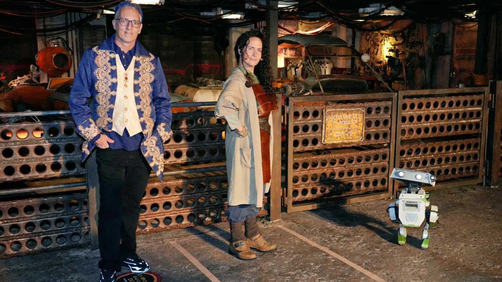 Surprise BDX Droids Interacting with Guests at Jollywood Nights 2025