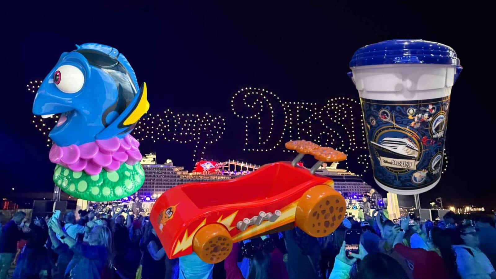 Disney Destiny's Popcorn Buckets & Sippers: Disney Cruise Lines' Newest Ship