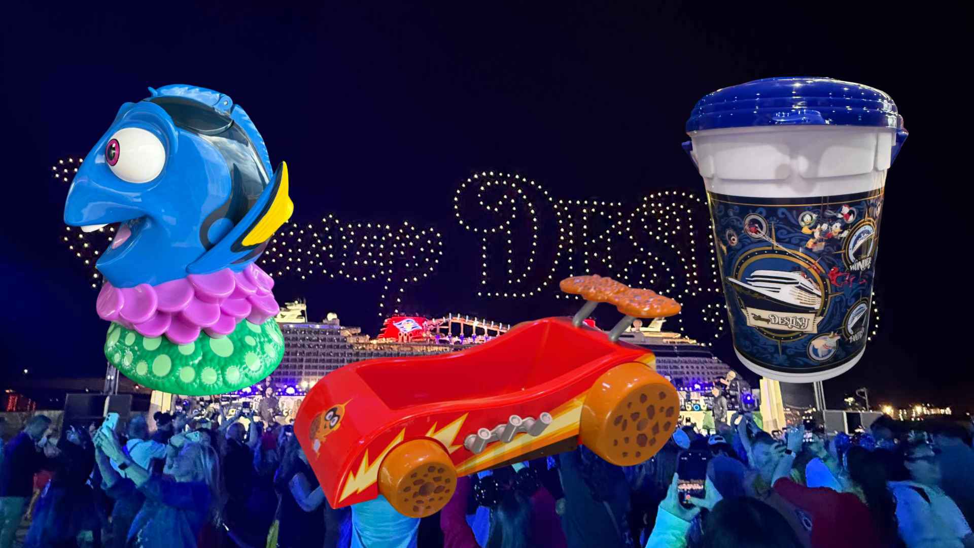 Disney Destiny's Popcorn Buckets & Sippers: Disney Cruise Lines' Newest Ship