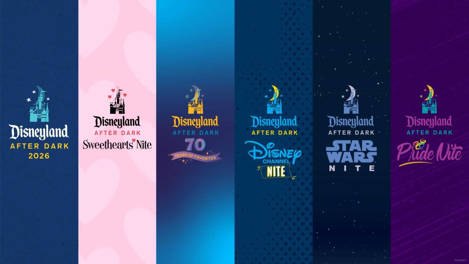 Disneyland After Dark Announces 2026 Lineup including New Disneyland 70 Years of Favorites