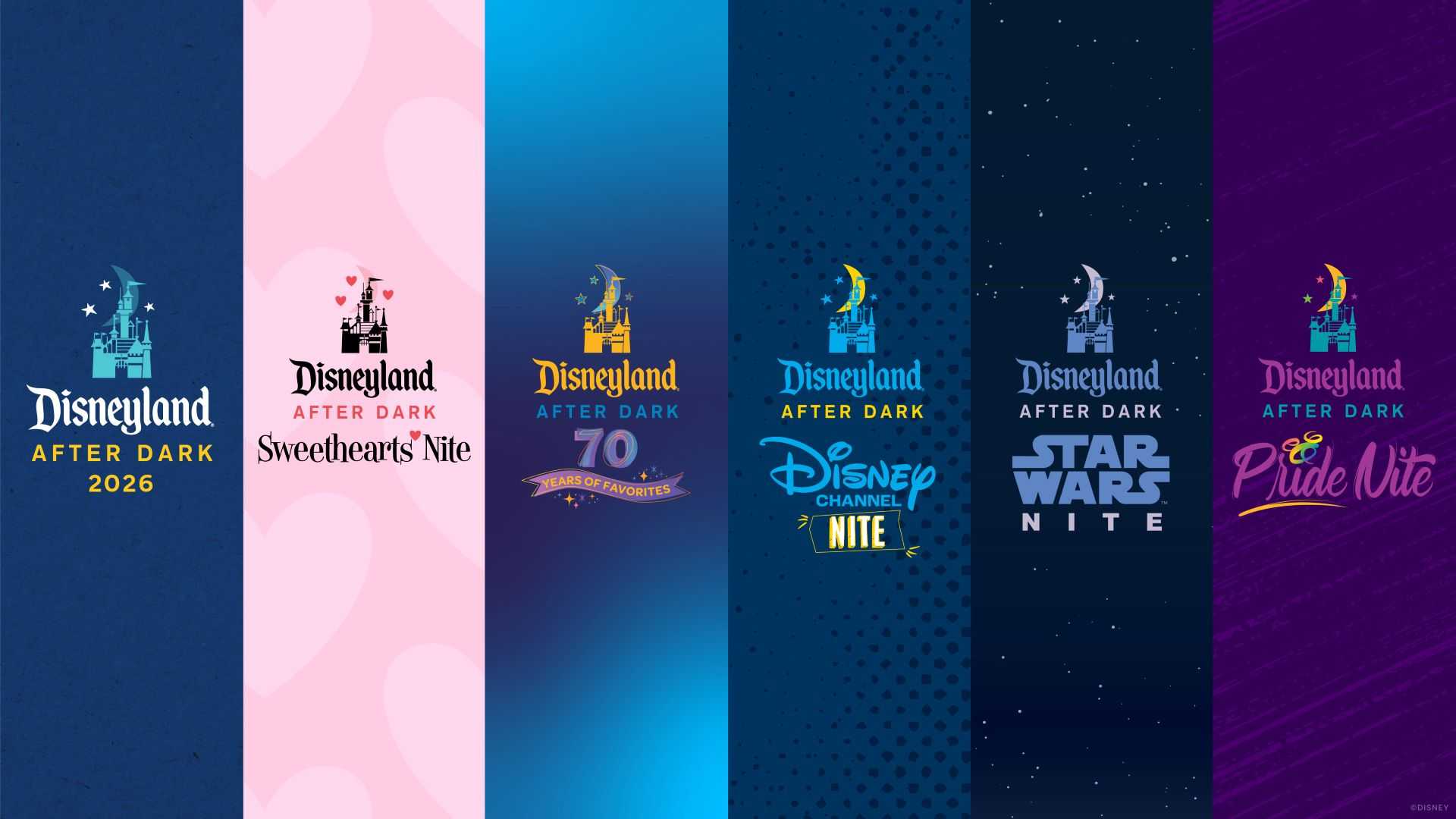 Disneyland After Dark Announces 2026 Lineup including New Disneyland 70 Years of Favorites