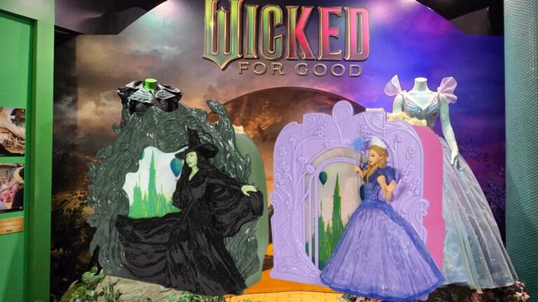 Elphaba & Glinda Framed Emerald City Wicked: For Good Popcorn Buckets Available Online