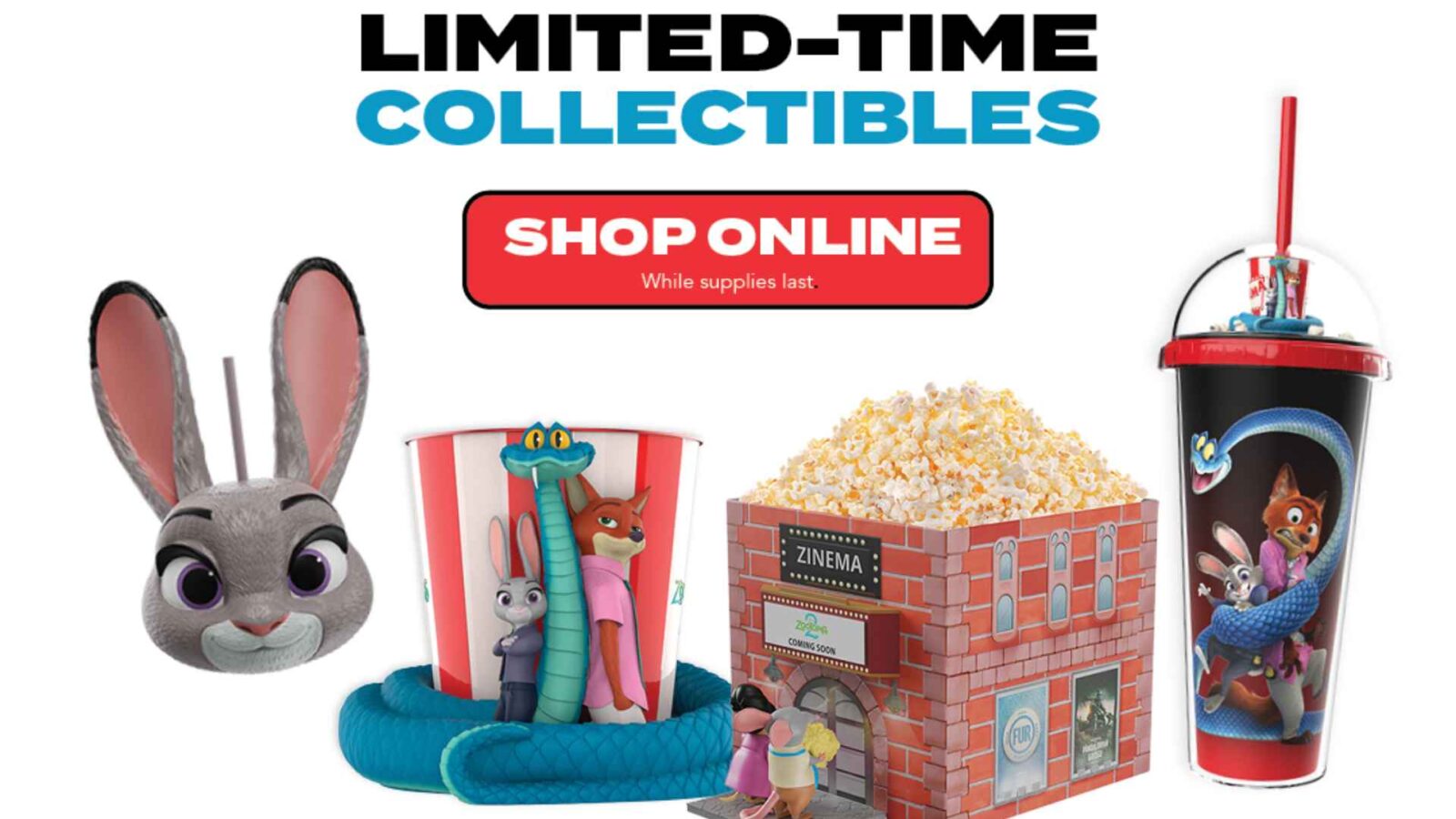 Get Ready for the Stampede! Marcus Theatres Zootopia 2 Popcorn Buckets Now Available Online