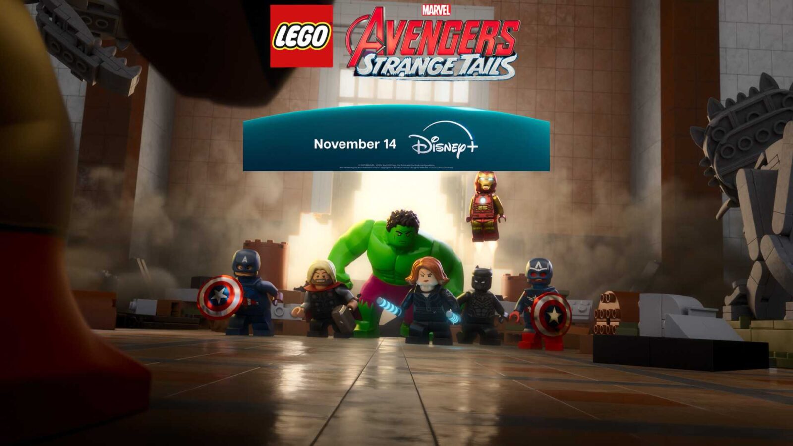 Meow velous' Brick-tacular: LEGO Marvel Avengers Only on Disney+ Cats -vs- Avengers November 14th