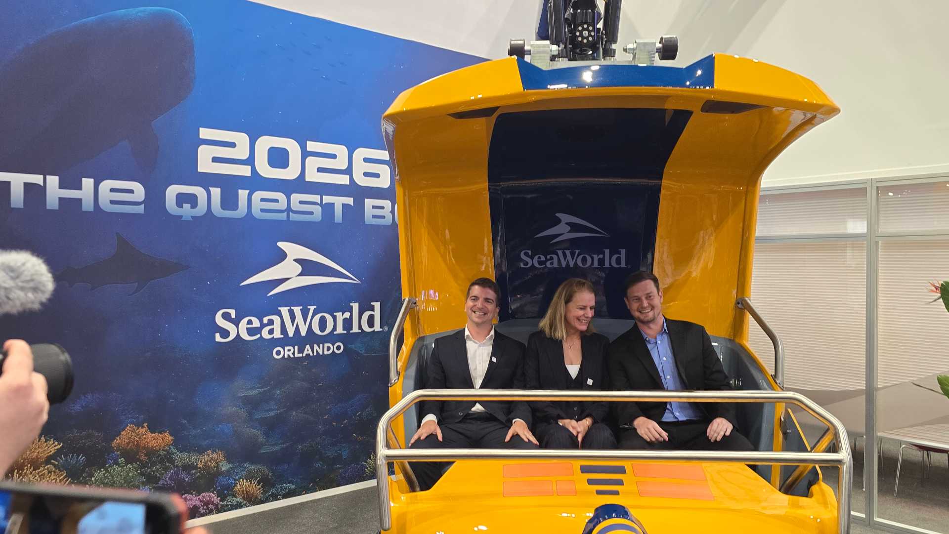 SeaWorld Orlando: SEAQuest: Legends of the Deep Ride Vehicle Unveiling at IAAPA