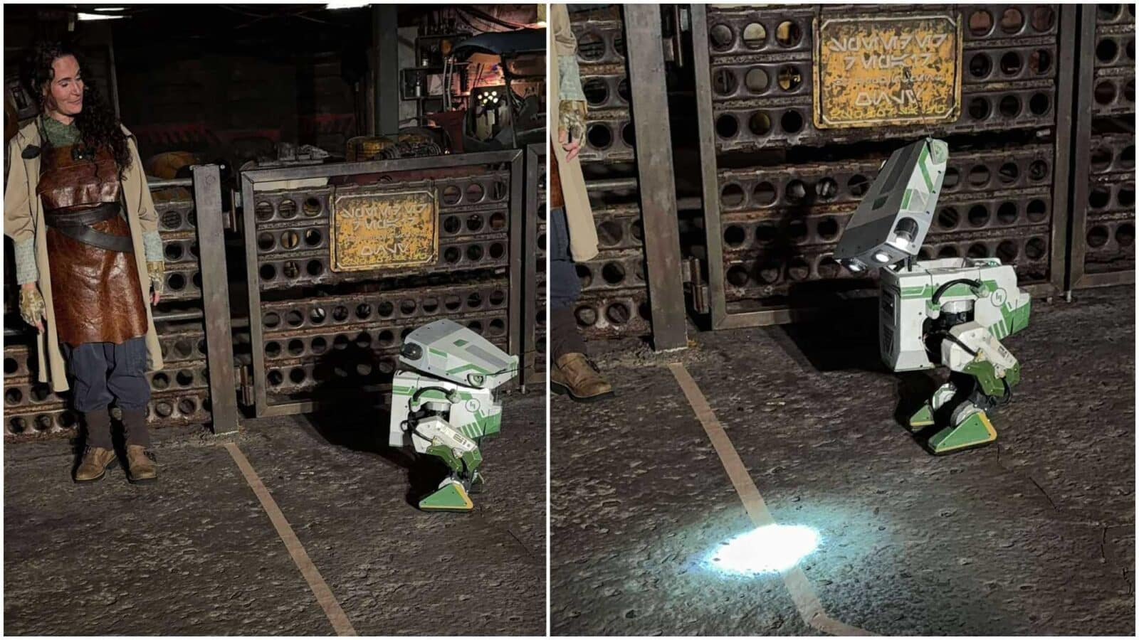 Surprise BDX Droids Interacting with Guests at Jollywood Nights 2025