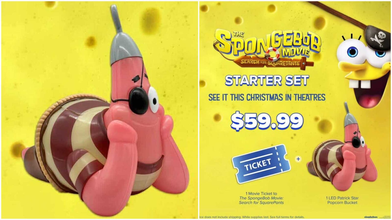 I'M READY! First Look at The SpongeBob Movie: Search for SquarePants Popcorn Buckets and Sippers Fandango