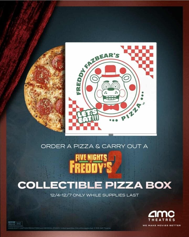 How to Get the Freddy Fazbear's Pizza Box at AMC Theatres?