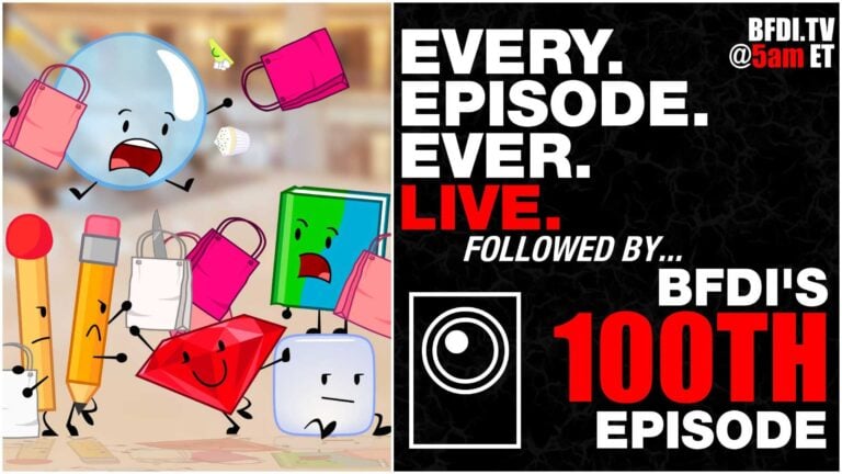 Countdown to BFDI 100th Episode is Streaming Now! TPOT 21? BFDIA 24?