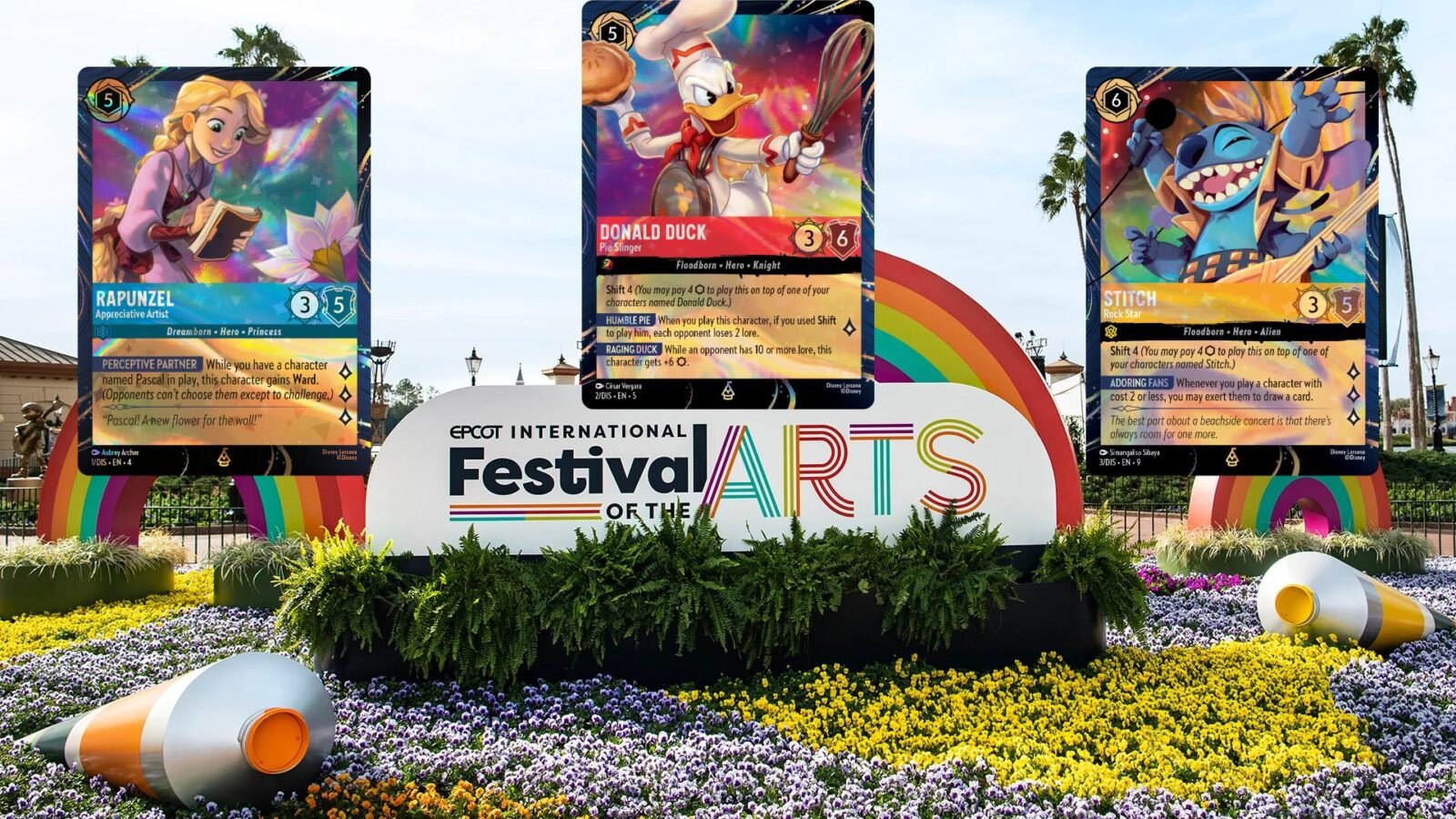 Update Free Disney Lorcana Promo Cards  Scavenger Hunt Coming to EPCOT Festival of the Arts 2026
