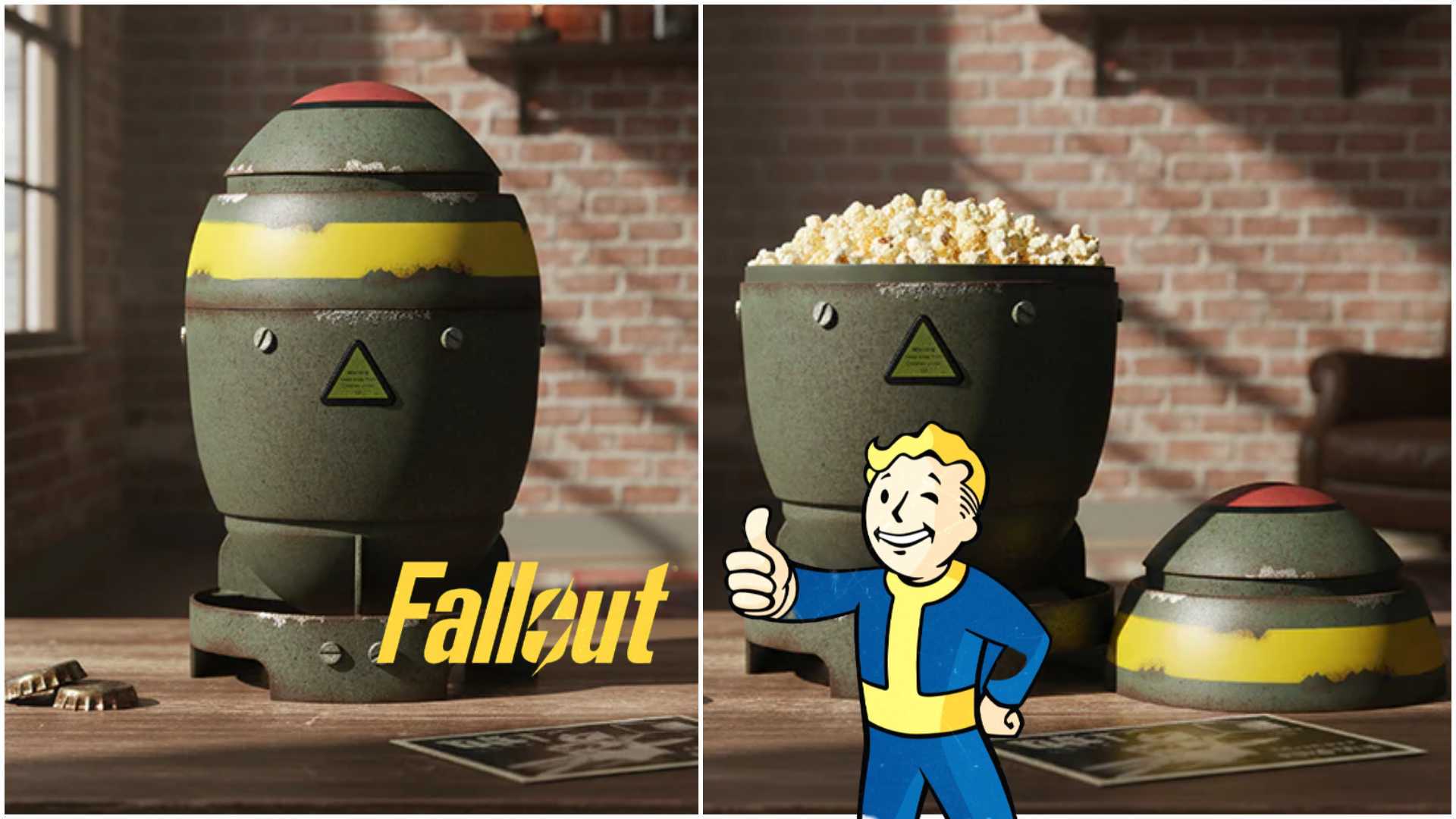 Fallout Mini-Nuke Popcorn Bucket Lands as Season 2 Premiere Date is Revealed
