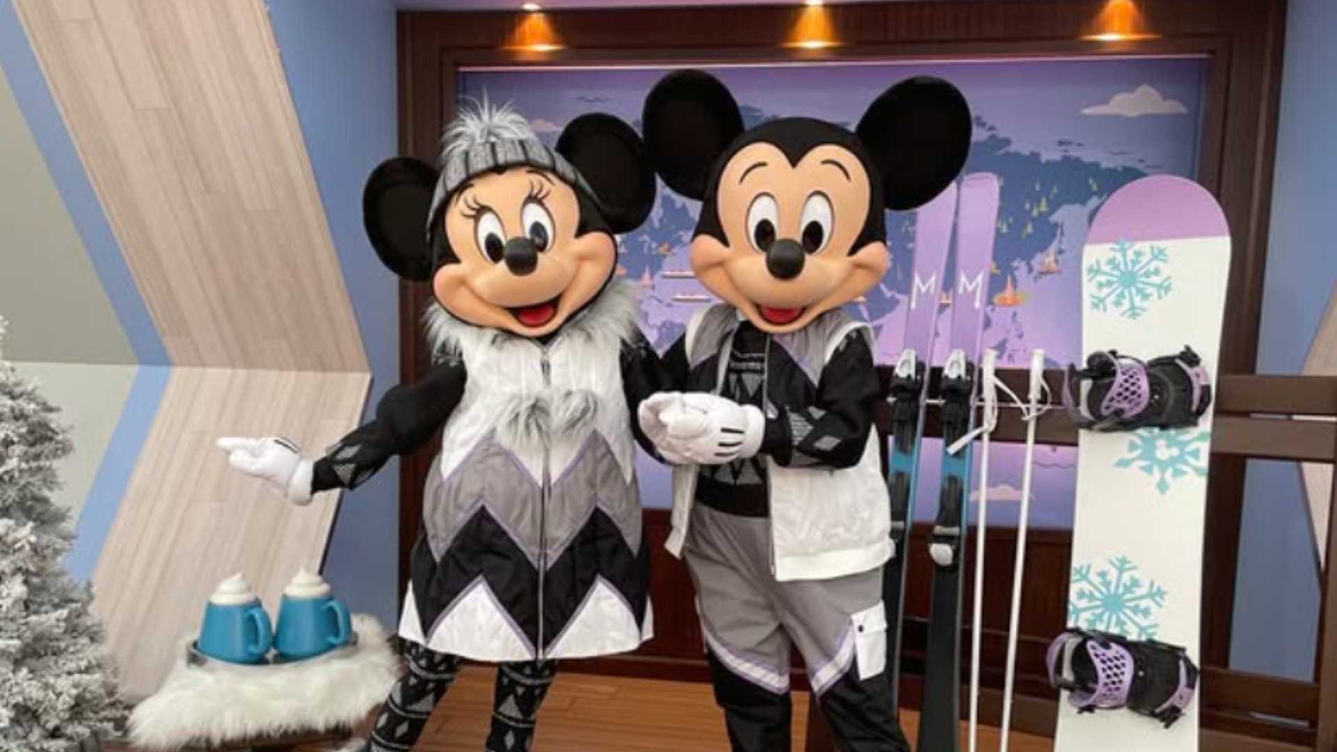 Mickey and Minnie's Chic Winter Look Hits the Slopes at Disney Vacation Club's 'ImaginAtrium'
