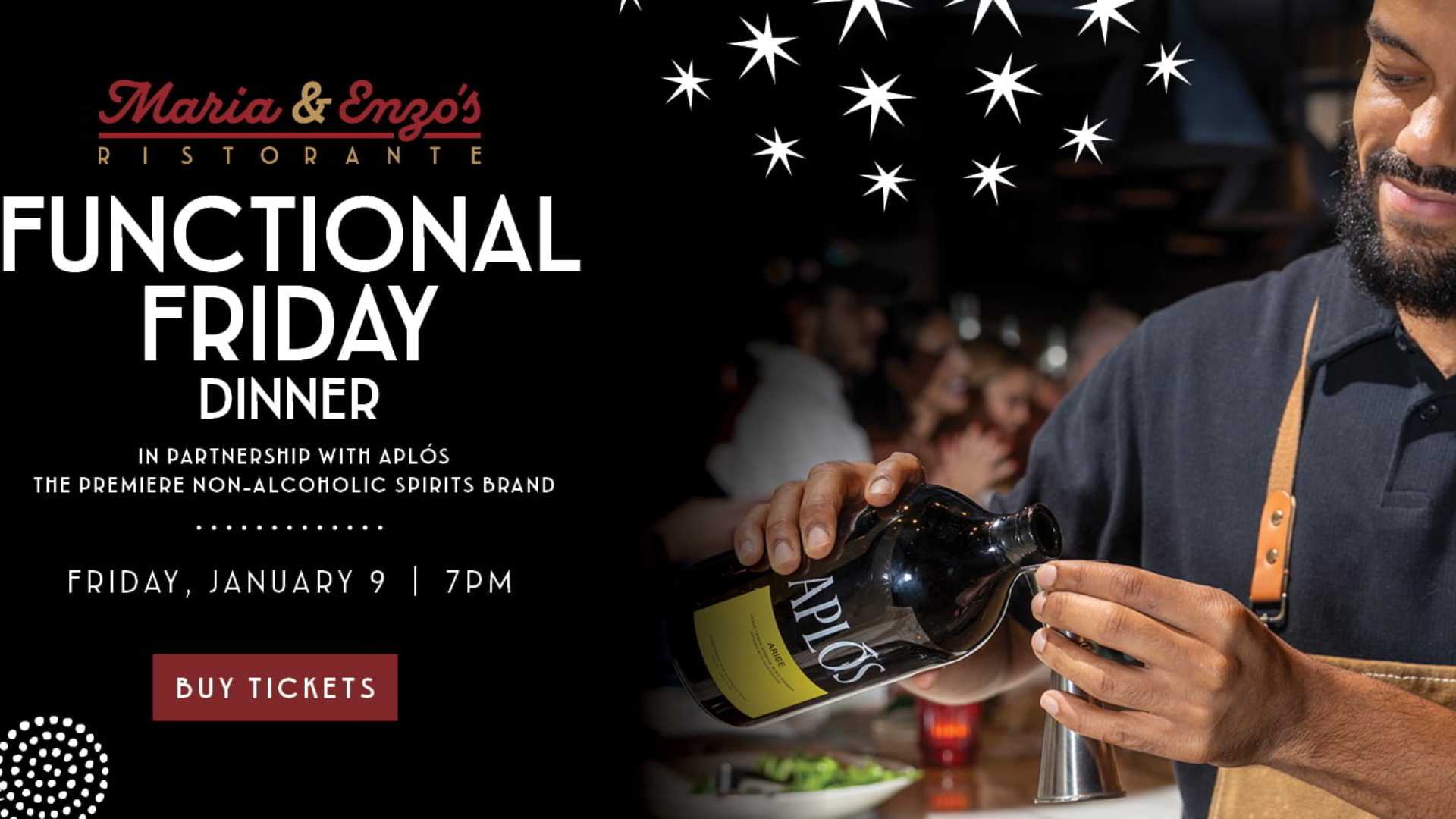 Maria and Enzo’s at Disney Springs Celebrates Dry January with 'Functional Friday Dinner' on the 9th