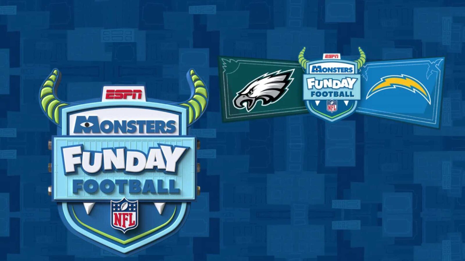 Monsters Inc Football Game Tonight Watch Eagles vs Chargers Animated on Disney+ | Monday Night Football Funday