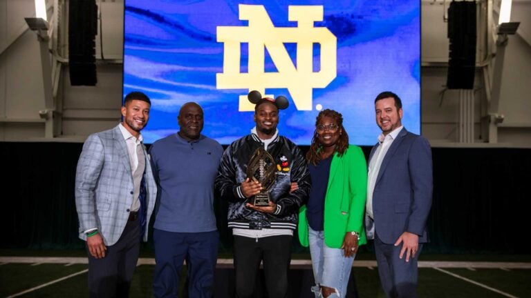 Notre Dame Running Back Jeremiyah Love Wins 2025 Disney Spirit Award for Inspirational Neurodivergent Story