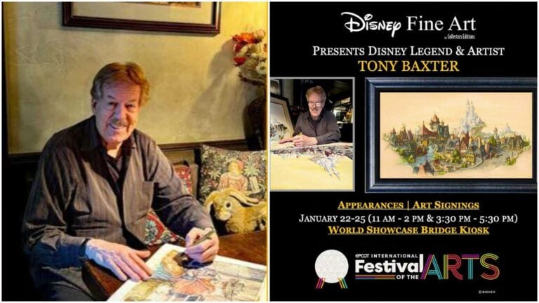 Disney Legend Tony Baxter Coming to EPCOT’s Festival of the Arts 2026