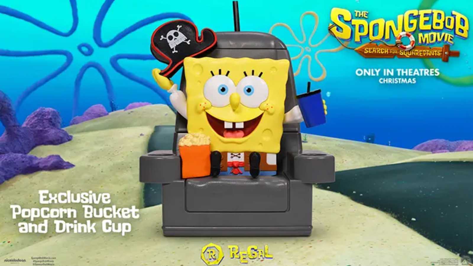 Regal's New $45 The SpongeBob Movie Combo Popcorn Bucket & Sipper Looks Familiar!