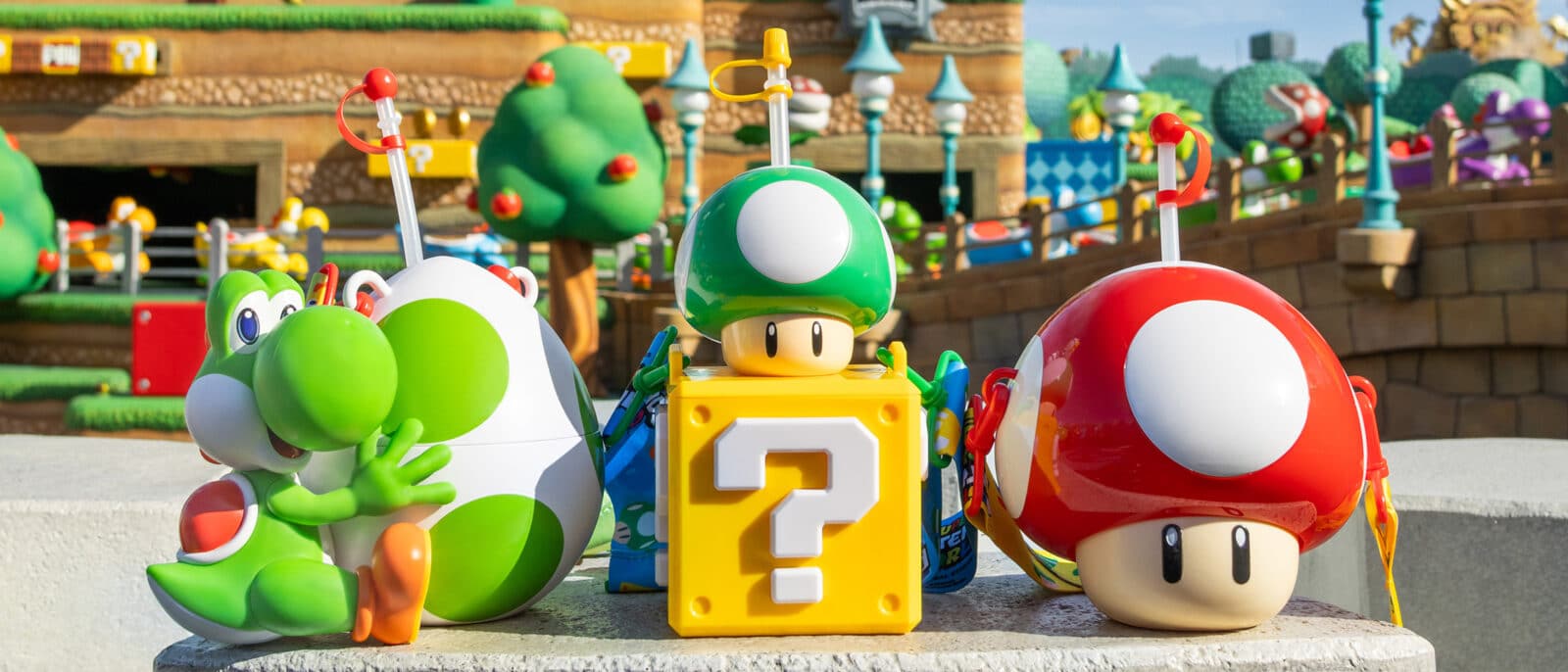 EPIC Universe Bring the Japan Merch Over Bob omb Popcorn Bucket and Yoshi Sipper