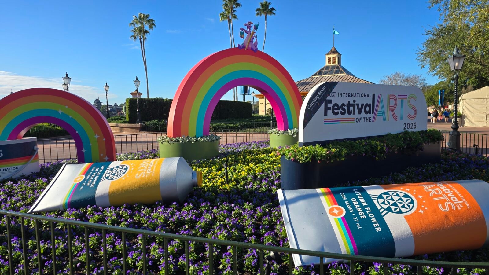 First Signs of Color EPCOT Transforms for the 2026 Festival of the Arts