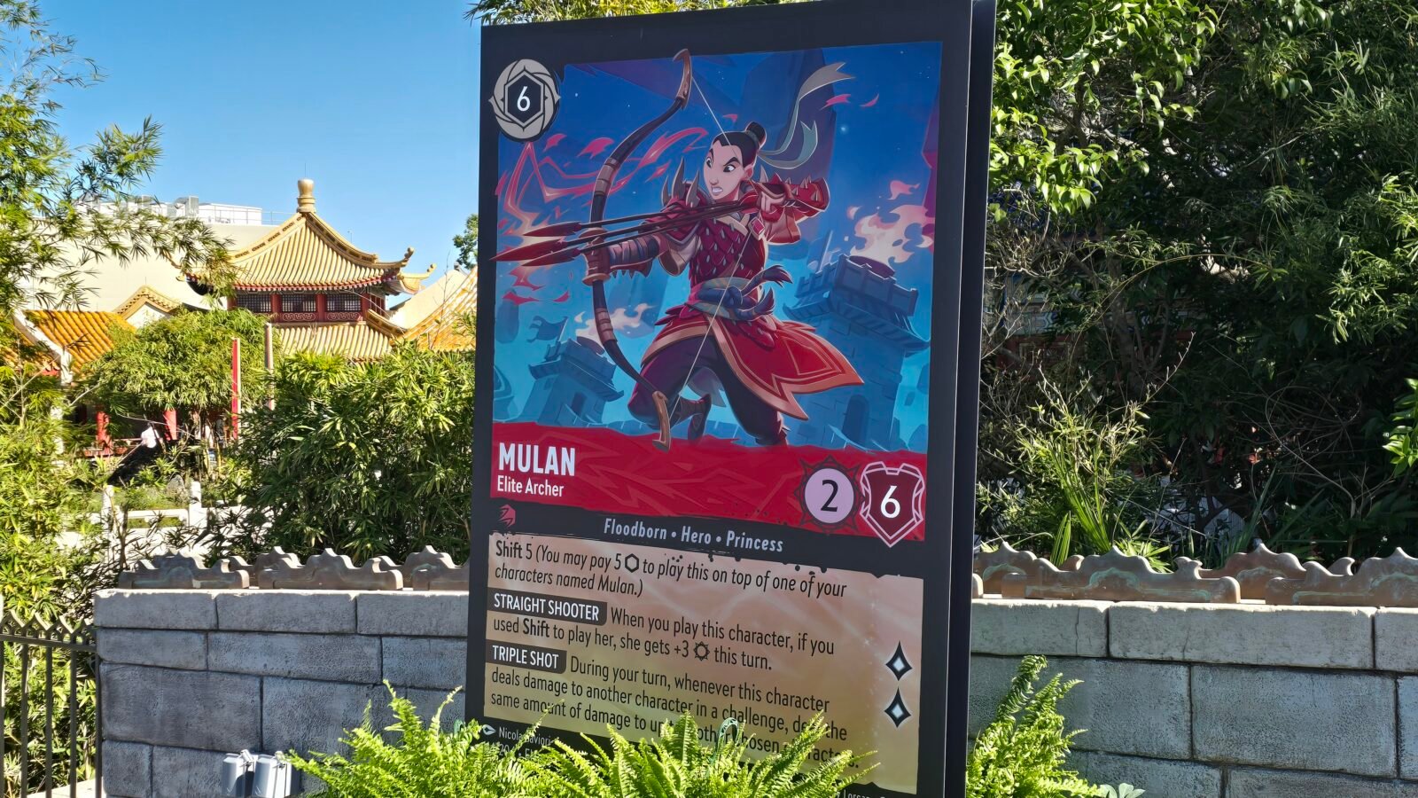 Disney Lorcana Card Epcot Mulan