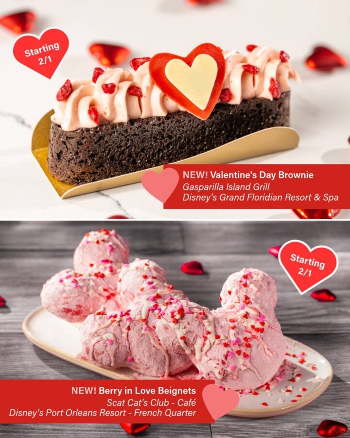 Valentines Brownie Berry in Love Beignets