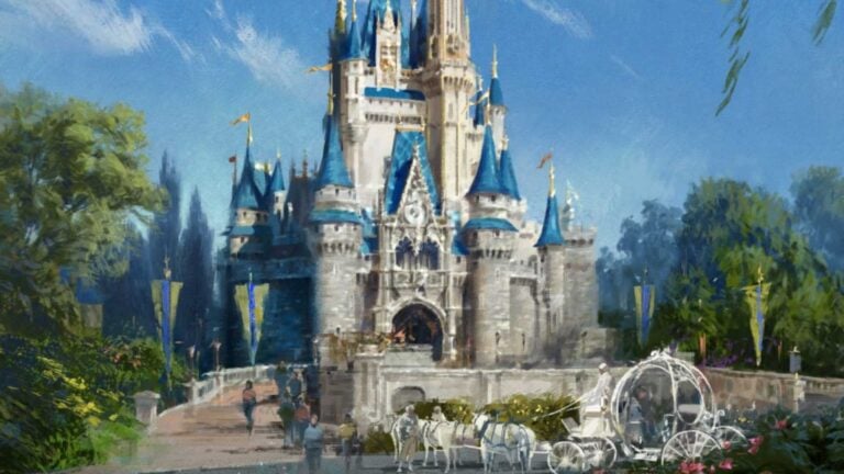 Cinderella Castle Magical Transformation Has Begun at Disney World