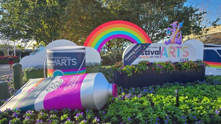 First Signs of Color! EPCOT Transforms for the 2026 Festival of the Arts